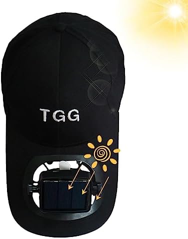 Cap with Solar Powered Cooling Fan