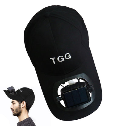 Cap with Solar Powered Cooling Fan